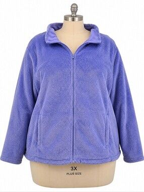 made for life Blue/Lavender Plush Jacket Size 3X